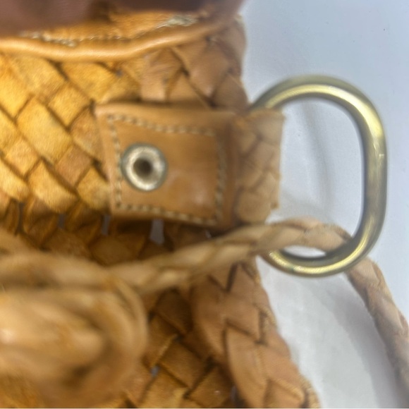 Motif56 Genuine Leather Fringe Boho Bag – Tan Cognac, Made in Morocco - Picture 9 of 14